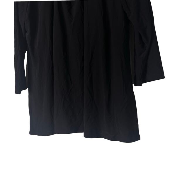 A623437 ATTUTIDES by Renee Como Jersey Ring Keyhole Top Black 1X - Picture 3 of 6